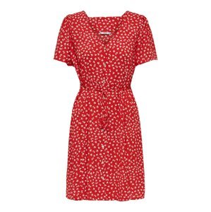 ONLY Letní šaty 'Sonja'  béžová / červená