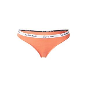 Calvin Klein Underwear Tanga 'Carousel'  bílá / černá / oranžově červená