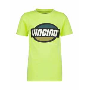 VINGINO Tričko 'HUFO'  svítivě žlutá / černá / bílá / petrolejová
