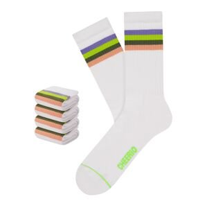CHEERIO* Sportovní ponožky 'Tennis Type' chladná modrá / olivová / jablko / bílá