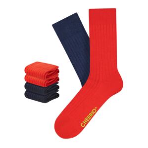 CHEERIO* Ponožky 'TOUGH GUY' tmavě modrá / červená