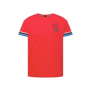 CAMP DAVID Tričko  červená / bílá / modrá / námořnická modř