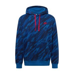 Nike Sportswear Mikina  modrá / tmavě modrá / červená