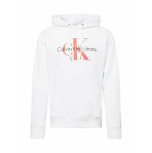 Calvin Klein Jeans Mikina korálová / černá / bílá