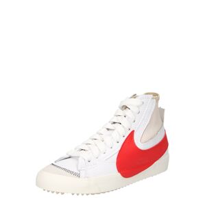 Nike Sportswear Kotníkové tenisky  bílá / červená / světle béžová