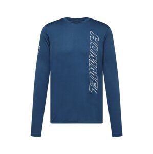 Hummel Funkční tričko 'Topaz' tmavě modrá / bílá