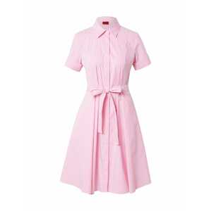 HUGO Košilové šaty 'Kekaliana'  světle růžová / bílá
