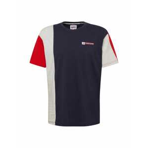 Tommy Jeans Tričko 'HERITAGE'  námořnická modř / červená / bílá