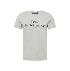PEAK PERFORMANCE Funkční tričko 'Original'  šedý melír / černá