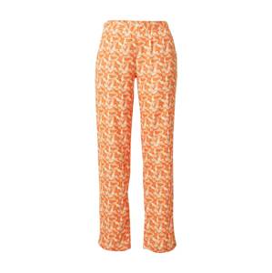 Calvin Klein Underwear Pyžamové kalhoty oranžová / pastelově oranžová / bílá