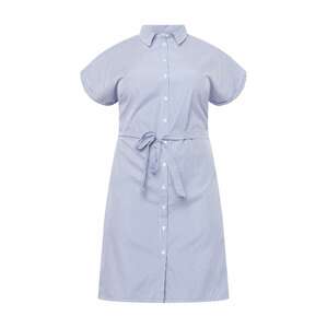 ONLY Carmakoma Košilové šaty  nebeská modř / bílá