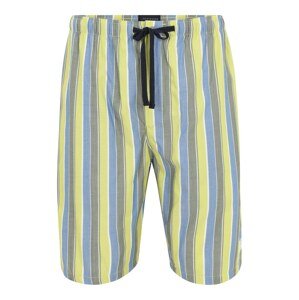 SCHIESSER Pyžamové kalhoty  khaki / žlutá / světlemodrá / bílá