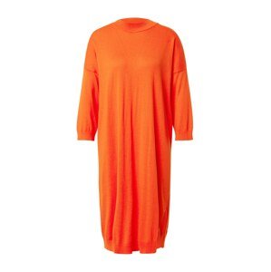 UNITED COLORS OF BENETTON Úpletové šaty  oranžová
