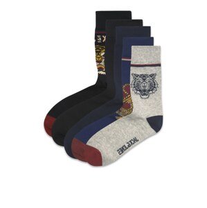 JACK & JONES Ponožky  námořnická modř / černá / šedý melír / zlatě žlutá