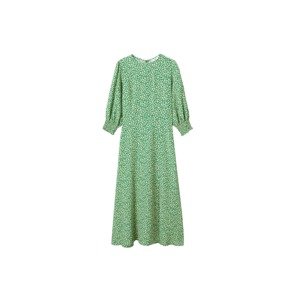 MANGO Šaty 'Carol'  krémová / světle zelená