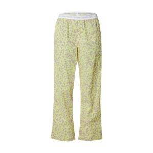 Calvin Klein Underwear Pyžamové kalhoty  šedá / pastelově zelená / bílá