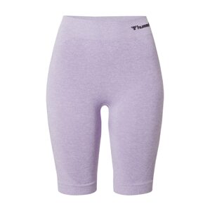 Hummel Sportovní kalhoty  světle fialová / černá