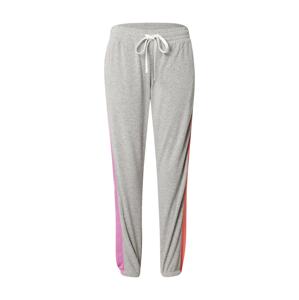PJ Salvage Pyžamové kalhoty šedý melír / oranžová / pink