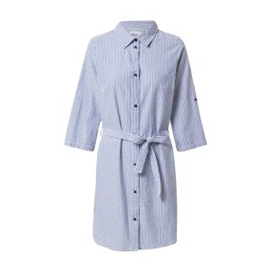 BLUE SEVEN Košilové šaty  chladná modrá / bílá