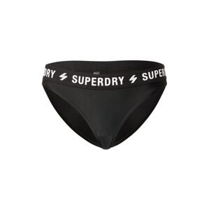 Superdry Spodní díl plavek  černá / bílá