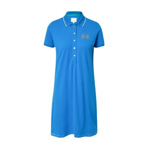 La Martina Košilové šaty  modrá / stříbrná