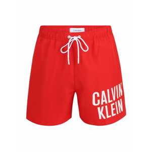 Calvin Klein Plavecké šortky  světle červená / bílá