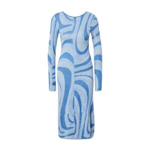 House of Sunny Úpletové šaty 'THE BLUE MOON'  modrá / světlemodrá