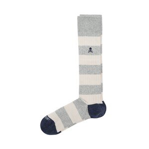 Scalpers Ponožky  krémová / šedý melír / marine modrá