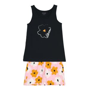 SCHIESSER Pyžamo 'Happy Summer'  oranžová / růžová / černá