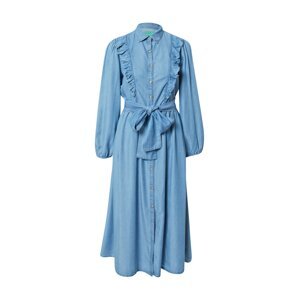 UNITED COLORS OF BENETTON Košilové šaty  světlemodrá