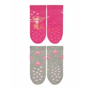 STERNTALER Ponožky  pink / žlutá / béžová / oranžová / šedý melír