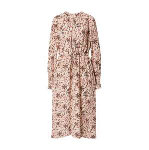MOS MOSH Košilové šaty 'Macha Paris'  tmavě hnědá / pink / světle hnědá