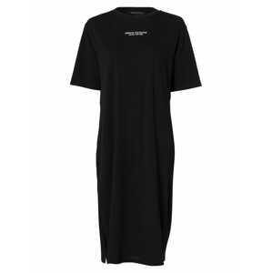 ARMANI EXCHANGE Šaty 'VESTITO' černá / bílá
