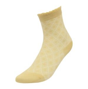 FALKE Ponožky  pastelově žlutá / bílá