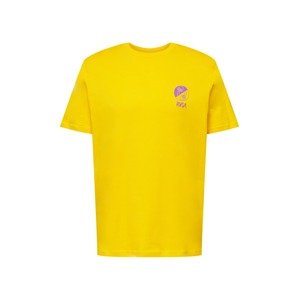 RVCA Tričko 'Hi Dez'  žlutá / světle fialová