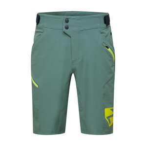ZIENER Sportovní kalhoty 'NONUS'  tmavě zelená / černá / citronová