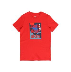JACK WOLFSKIN Funkční tričko  červená / mix barev