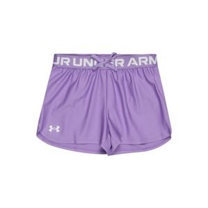UNDER ARMOUR Sportovní kalhoty 'Play Up'  fialová / bílá