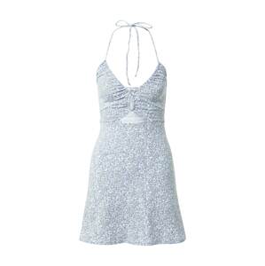 HOLLISTER Letní šaty  modrá / khaki / offwhite