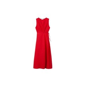 MANGO Společenské šaty 'silve'  červená