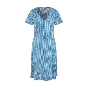 TOM TAILOR Letní šaty  nebeská modř / bílá