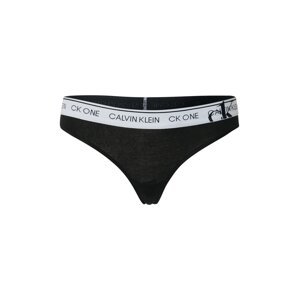 Calvin Klein Underwear Tanga černá / offwhite