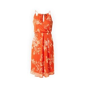 VERO MODA Letní šaty 'LIA' pastelově oranžová / oranžově červená