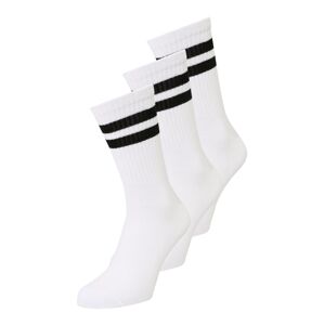 WEEKDAY Ponožky 'Eleven'  černá / bílá