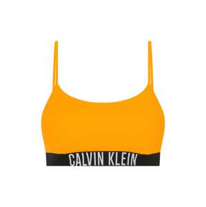 Calvin Klein Swimwear Horní díl plavek 'Intense Power'  oranžová / černá / bílá