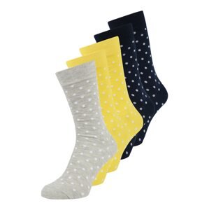 BURTON MENSWEAR LONDON Ponožky  námořnická modř / světle žlutá / šedý melír / bílá
