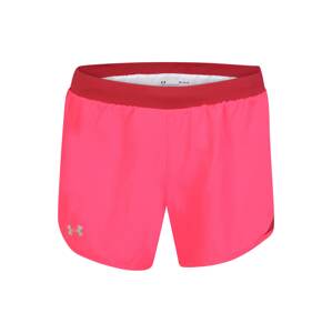 UNDER ARMOUR Sportovní kalhoty  stříbrně šedá / fialová / pink