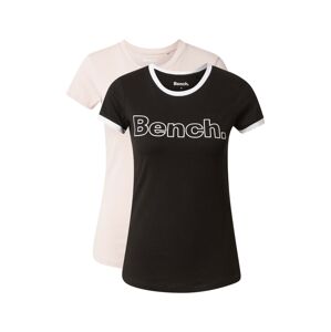 BENCH Tričko 'KASHA' pastelově růžová / černá / bílá
