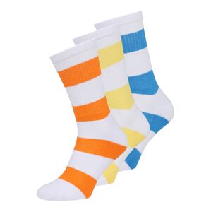 BURTON MENSWEAR LONDON Ponožky  bílá / oranžová / žlutá / nebeská modř