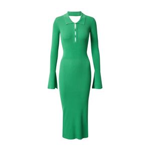 NA-KD Úpletové šaty  trávově zelená